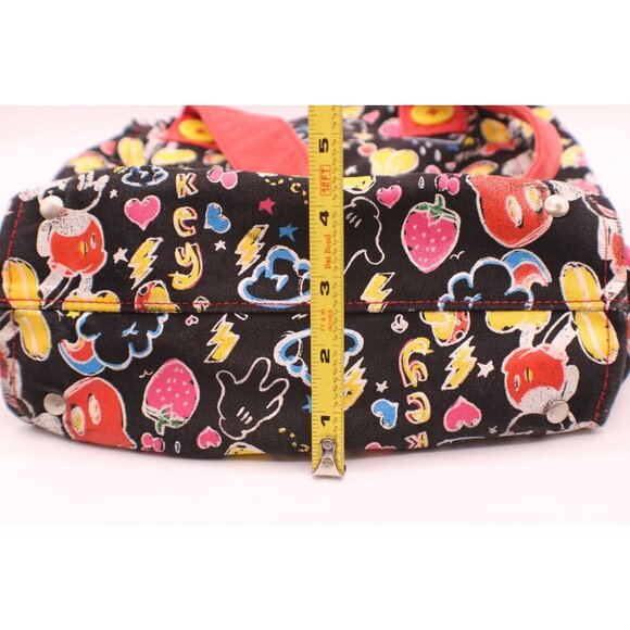 Disneyland Resort Mickey Mouse All Over Print Tote Bag 100% Cotton Book Bag Vtg - Picture 15 of 16